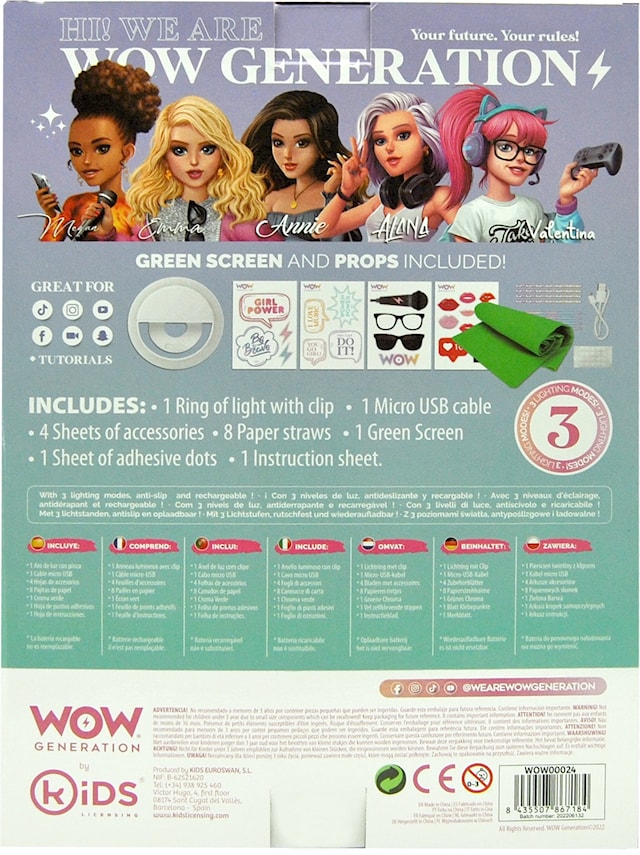 Produktbild 4 för WOW® Generation Clip On Selfie Ljusring med Tillbehör