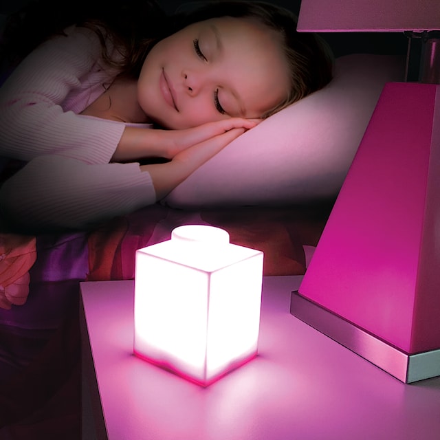 Produktbild 2 för LEGO Iconic Silicon Kloss 1000% med LED lampa Rosa