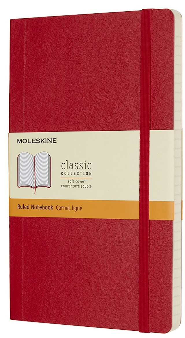 Tuotekuva 1 - Classic Soft Ruled Large Red Moleskine