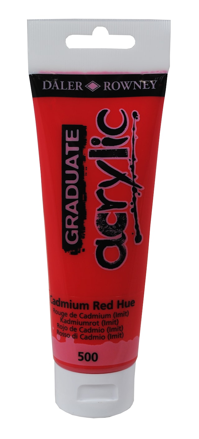 Graduate Acrylic 120 ml Kadmiumpunainen