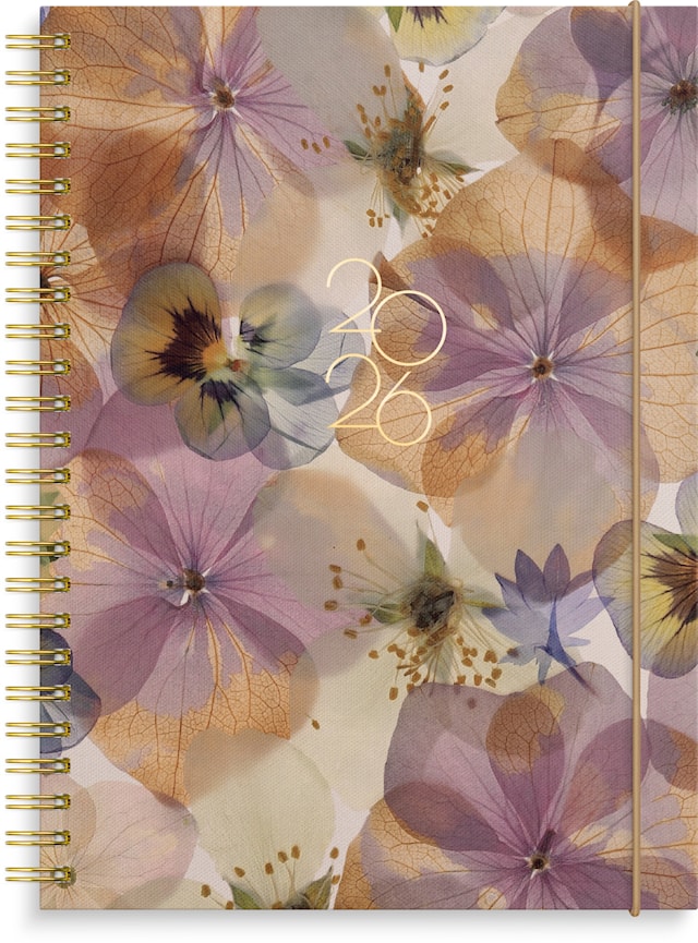 Tuotekuva 1 - Kalenteri 2026 Weekly Story orvokki  A5 Burde