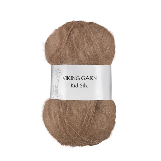 Kid- Silk Lanka Silk Mohair 25 g Vaaleanruskea 309 Viking Garn
