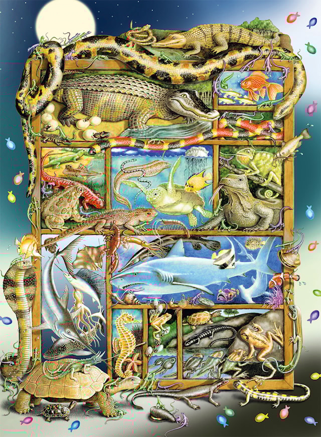 Tuotekuva 2 - Palapelit Fish And Reptile Menagerie 200 XXL palaa, Ravensburger