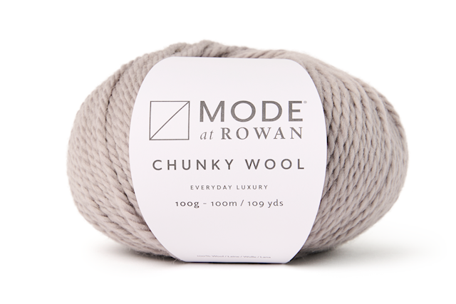 Chunky Wool, 100% villa 100 gr Mist 012, Mode at Rowan