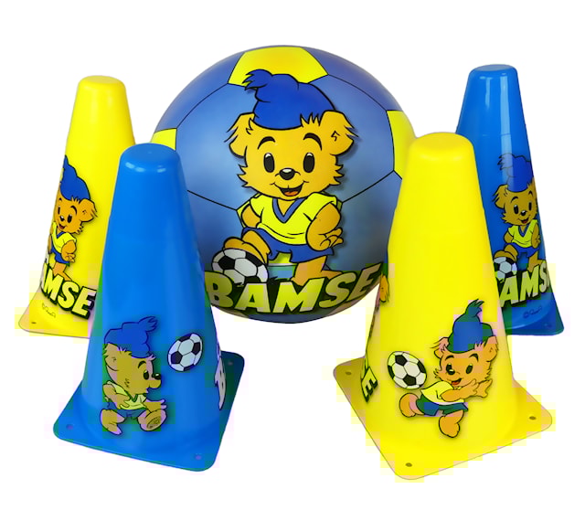 Produktbilde 1 for Fotballsett Bamse med kjegler, Sportme