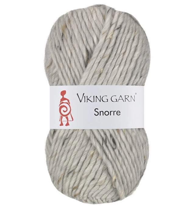 Snorre 100 g Lys Grå Tweed 201 Viking Garn