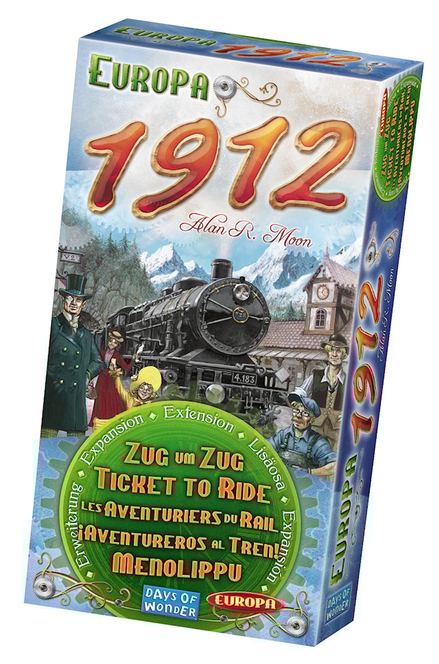 Ticket To Ride, Europe 1912 Expansion (SE/FI/NO/DK/EN)