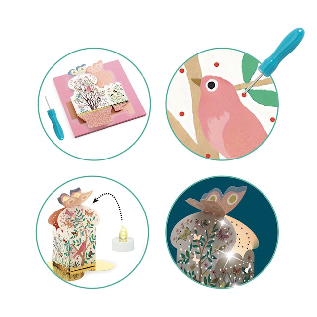 Produktbilde 4 for DIY-sett med to papirlykter Djeco