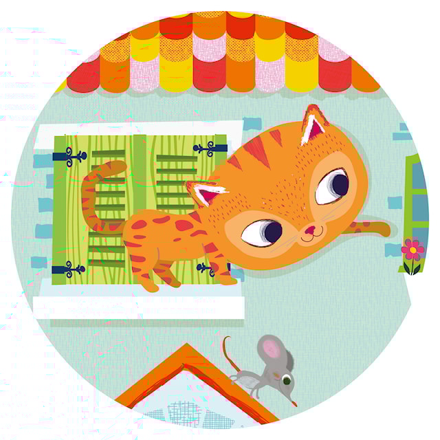 Tuotekuva 4 - Palapeli Kissa-pakkauksessa 24 Palaa Söpöt Leikkivät Kissat Djeco