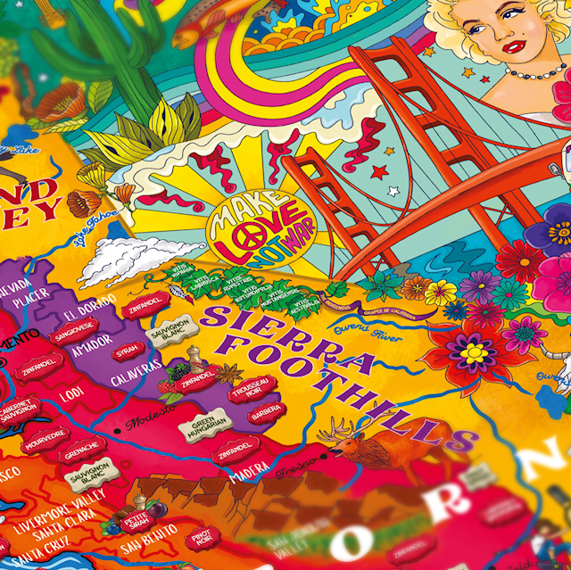 Produktbild 7 för Vinpussel - Kalifornien 1000 bitar, Water and Wines