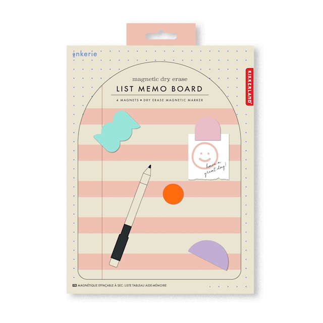 Tuotekuva 3 - Muistitaulu Magneettinen Vaaleanpunainen Inkerie