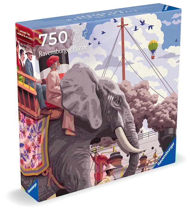 Produktbilde 6 for Art&Soul - Around the world in 80 days Puslespill 750 brikker, Ravensburger