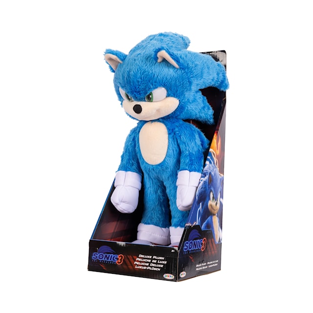 Produktbild 2 för Sonic the Hedgehog 3 Movie Gosedjur 33 cm Deluxe Sonic