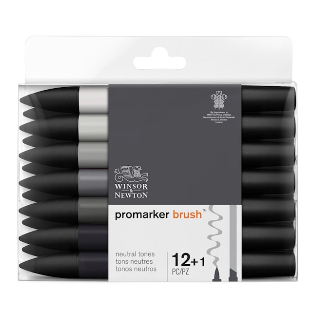 Produktbild 2 för Brushmarker Grey Tones 12-pack Winsor & Newton