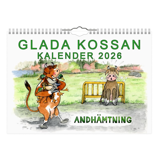 Produktbild 1 för Väggkalender Glada Kossan 2026