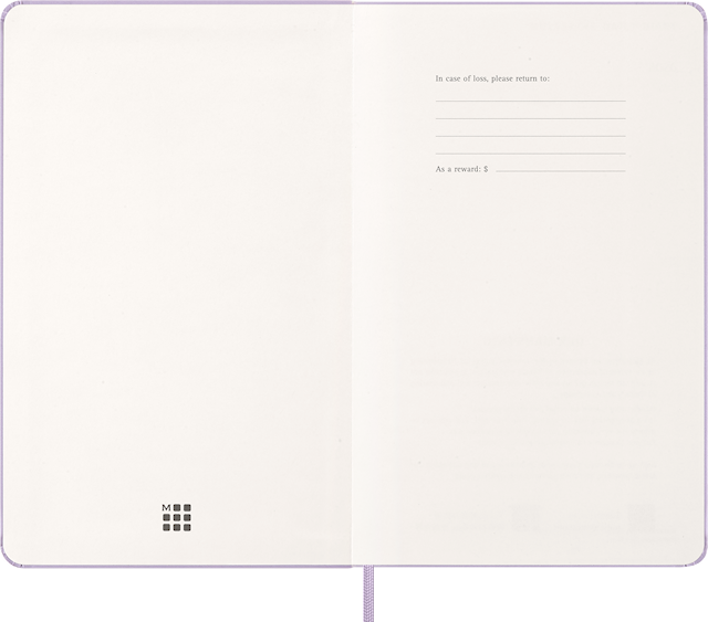 Produktbilde 5 for Kalender 2026 Classic Hard 12M Daily Large Pastel Lilac Moleskine