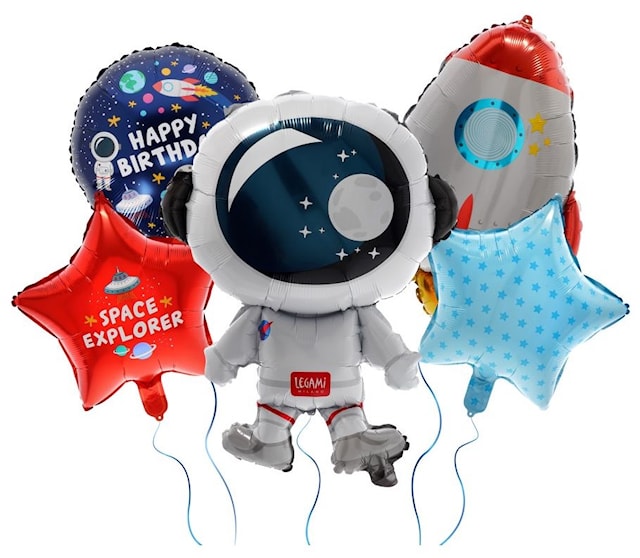 Produktbilde 1 for Folieballonger Let's Party Rommet 5-pakning Legami