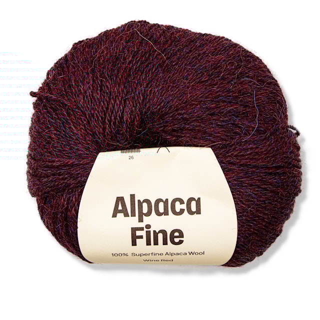 Alpaca Fine 50 g Wine red A223 Adlibris