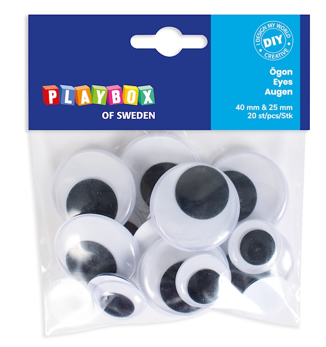 Øyne Ø 25 og 40 mm Playbox