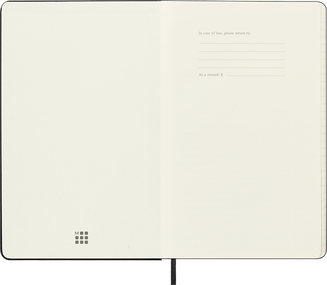 Tuotekuva 5 - Kalenteri 18 kk 25/26 Classic Hard Daily Large Musta Moleskine