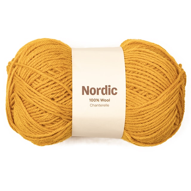 Nordic 100% ull 100 gr Kantarell gull A828  Adlibris