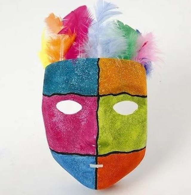 Produktbilde 4 for Helmaske, H: 17,5 cm, B: 14 cm, hvit, 1 stk.