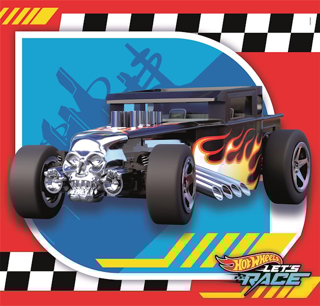 Tuotekuva 4 - Palapelit 3x48 palaa Hotwheels, Clementoni