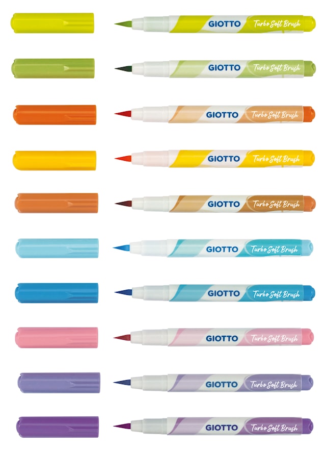 Tuotekuva 3 - Brushpen Pastellivärit 10-pack Giotto Turbo
