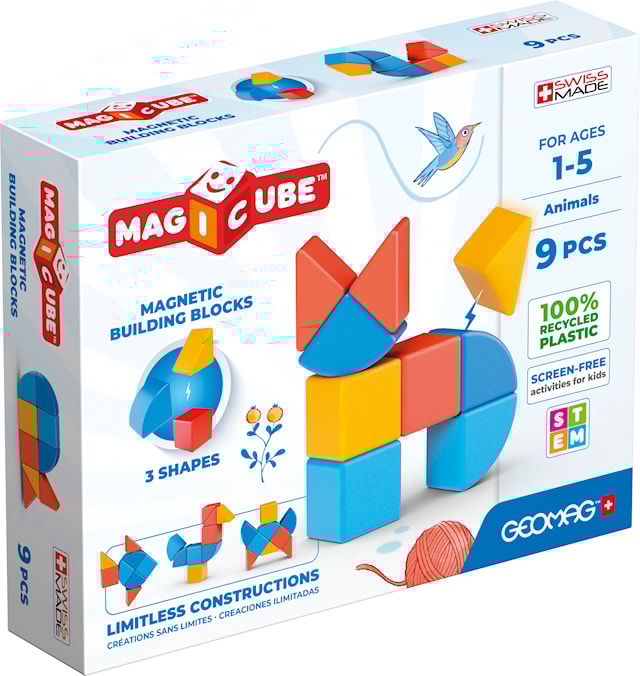 Tuotekuva 1 - Geomag Magicube Eläimet 9 Osaa