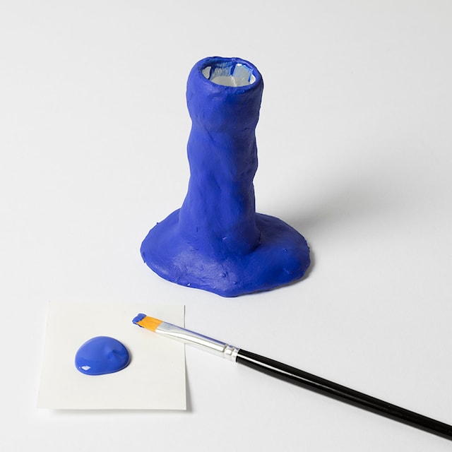 Tuotekuva 7 - Askartelusetti Mini Muovailu, Kynttilänpidike, ultra marine, 1 pkk/ 1 pkt