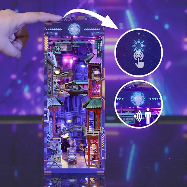 Produktbild 3 för Book Nook: Cyber City, Tonecheer