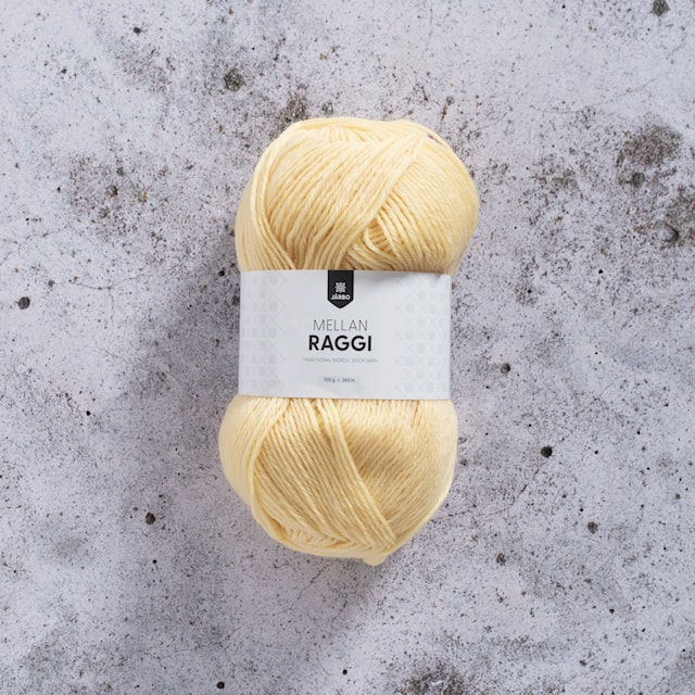 Mellanraggi Garn Ullmix 100 g Soft Lemon (28393) Järbo