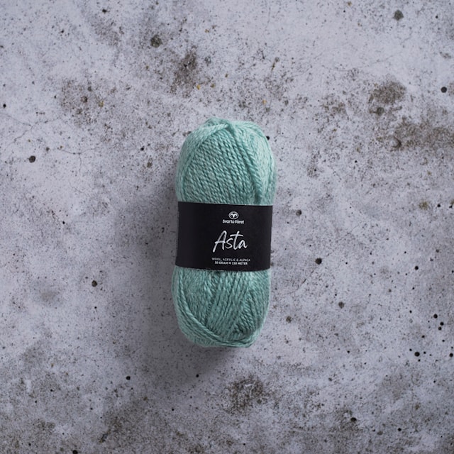 Asta Garn Ullmiks 50 g Mintgrønn Svarta Fåret