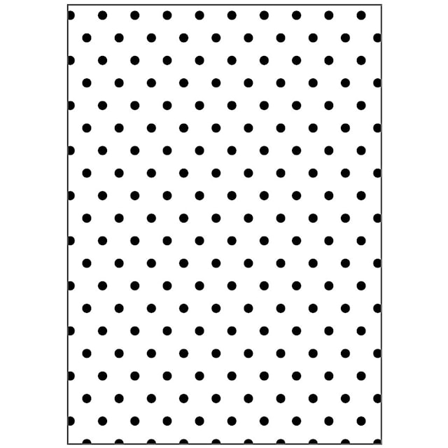 Produktbilde 3 for Pregesjablong, polka dotter, str. 13x18,5 cm, tykkelse 2 mm, 1 stk.