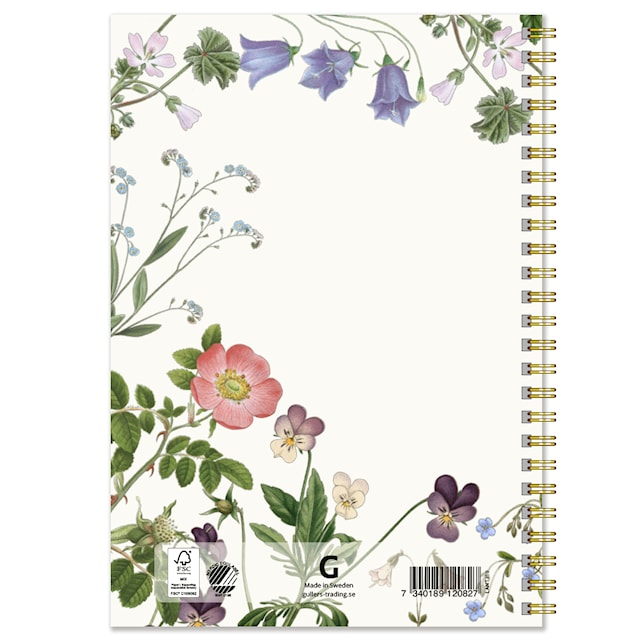Produktbilde 3 for Notatbok A5 Wildflower Linjert 50 sider Gullers