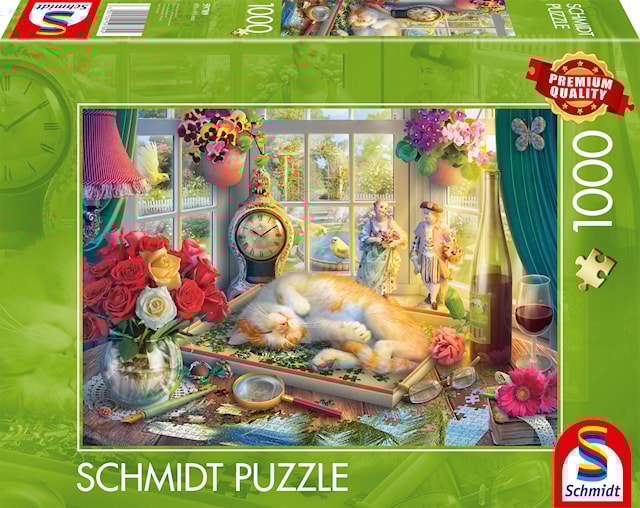 Produktbilde 1 for Puslespill Puzzle time with the cat 1000 brikker, Schmidt