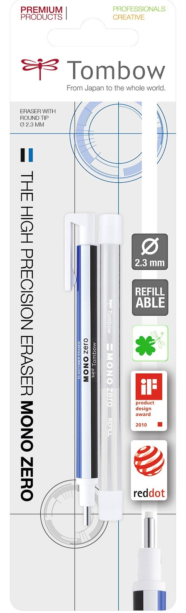 Raderpenna Mono Zero 2,3 mm Tombow