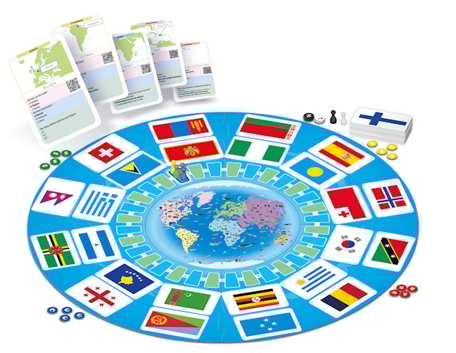 Produktbild 2 för Jorden Runt - Det stora flaggspelet Tactic (SE)