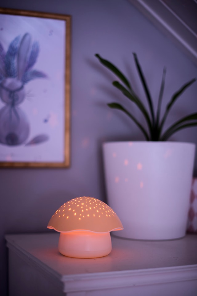 Produktbild 4 för Pabobo Nattlampa med musik, Svamp Orange