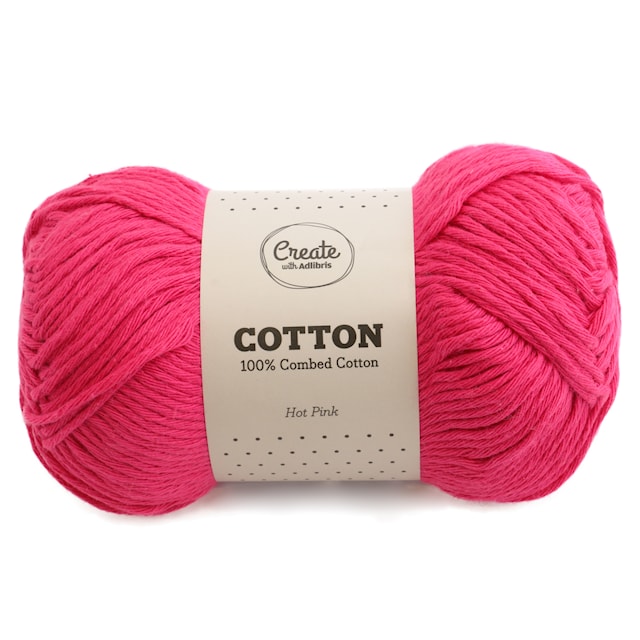 Bomull 8/9 Garn 100 g Hot Pink A094 Adlibris