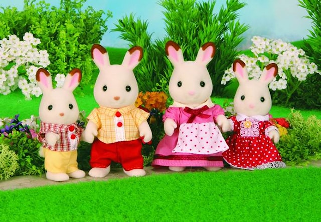 Chocolate Rabbit Family, kaninfamilie