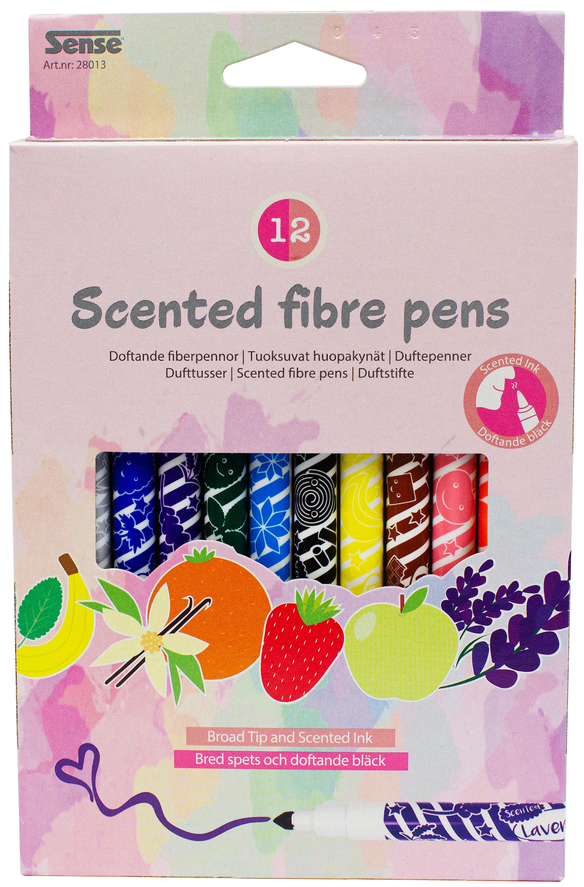 Produktbilde for Tusj med duft 12 stk. Sense