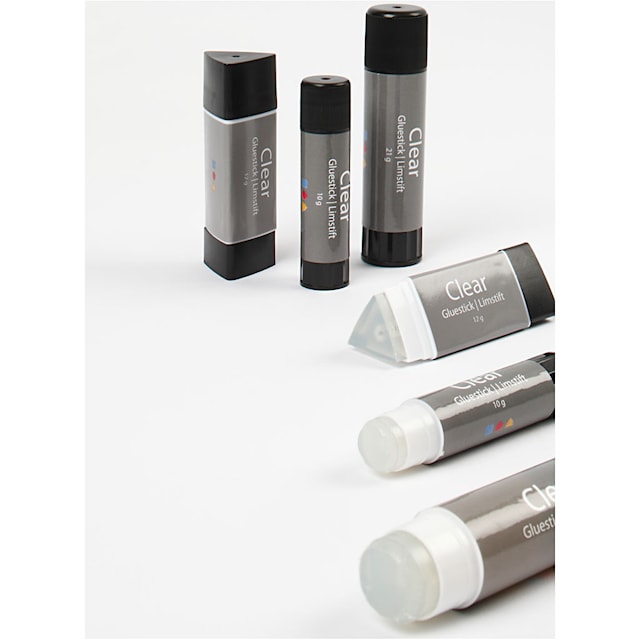 Produktbilde 2 for Clear Limstift, rund, 10 g, 1 stk.