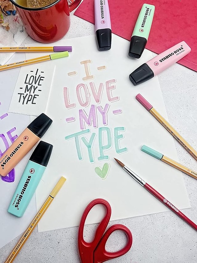 Tuotekuva 5 - Korostuskynä STABILO BOSS Original pastellityö 4-pakkaus