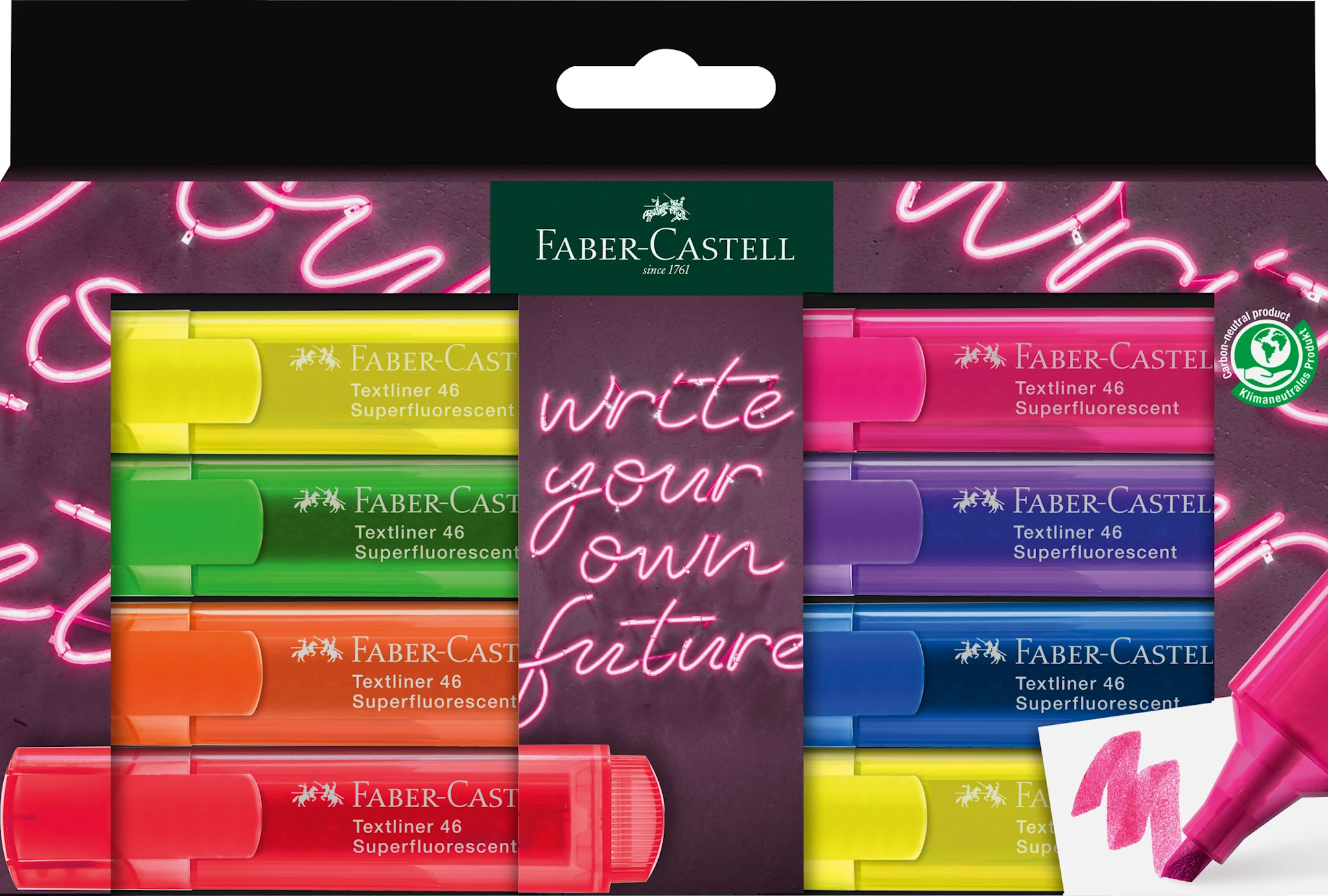 Tuotekuva ille Korostuskynät Neon 8 kpl, Faber-Castell