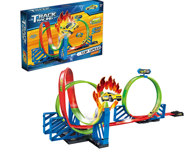 Bilbana med Pullback-bil