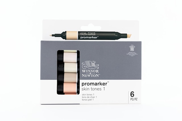 Tuotekuva 4 - Graafinen Merkki ProMarker Setti 6 Skin tones Winsor & Newton