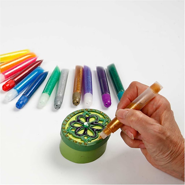 Produktbild 4 för Glitterlim Mix 10 ml 12-pack