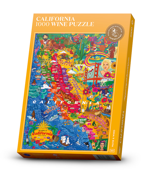Produktbilde 1 for Vinpuslespill - Kalifornien 1000 brikker Water and Wines