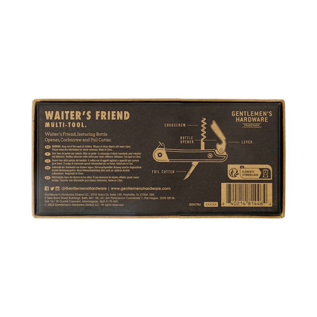Produktbild 3 för Korkskruv 4-i-1 Waiters Friend Gentlemen's Hardware